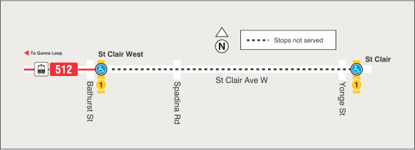 Map of route diversion