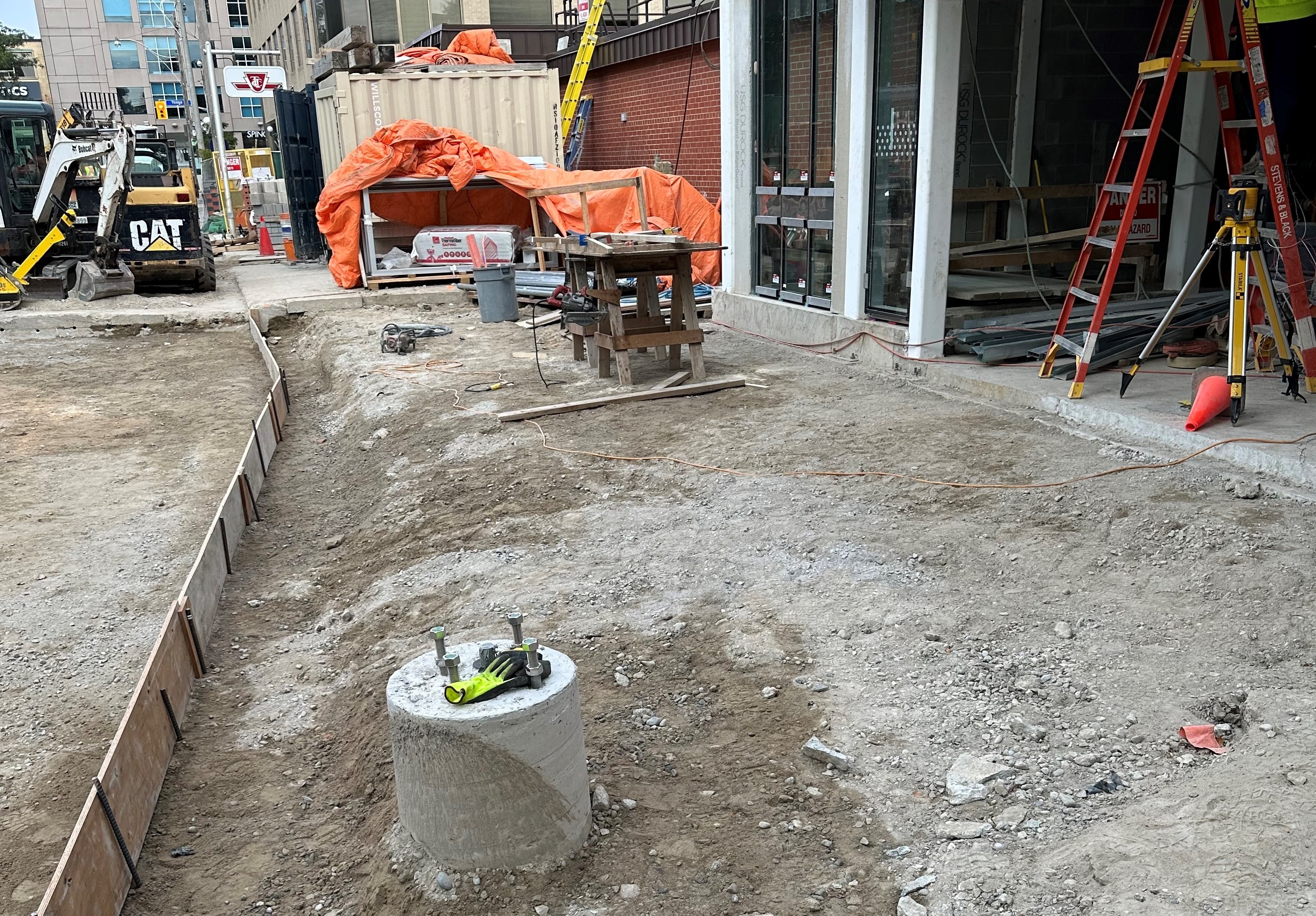 Image of the Summerhill Station construction site in Sept 2023