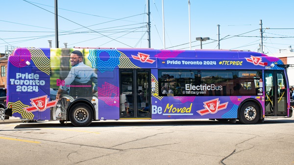 2024 Pride wrapped bus