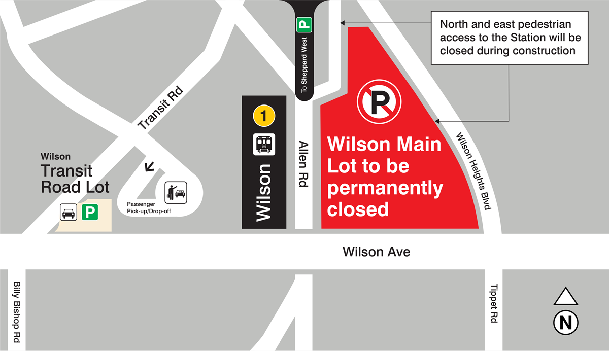 Wilson Main Lot to be permanently closed starting November 18, 2024