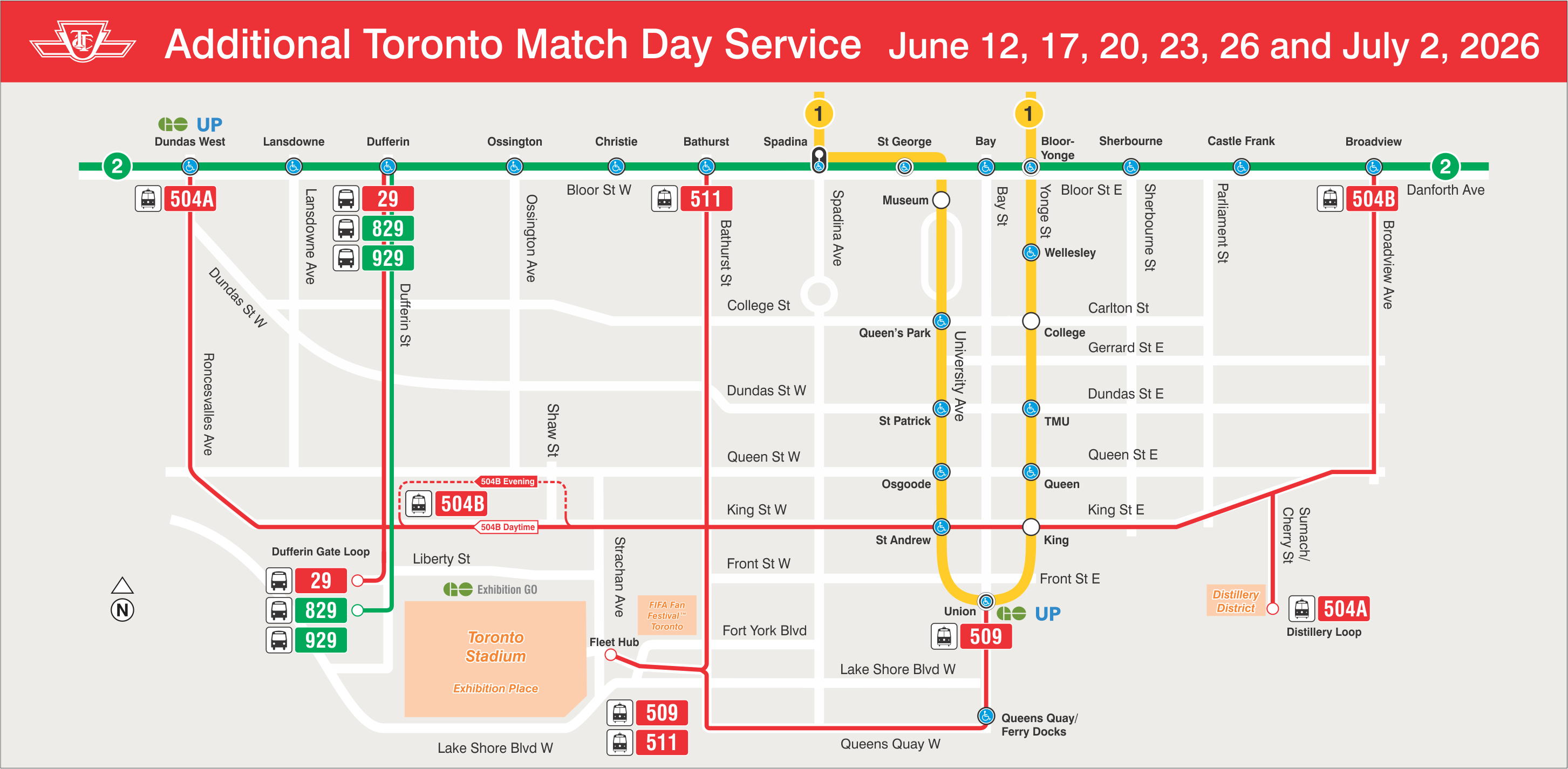 TTC Toronto Match Day Service