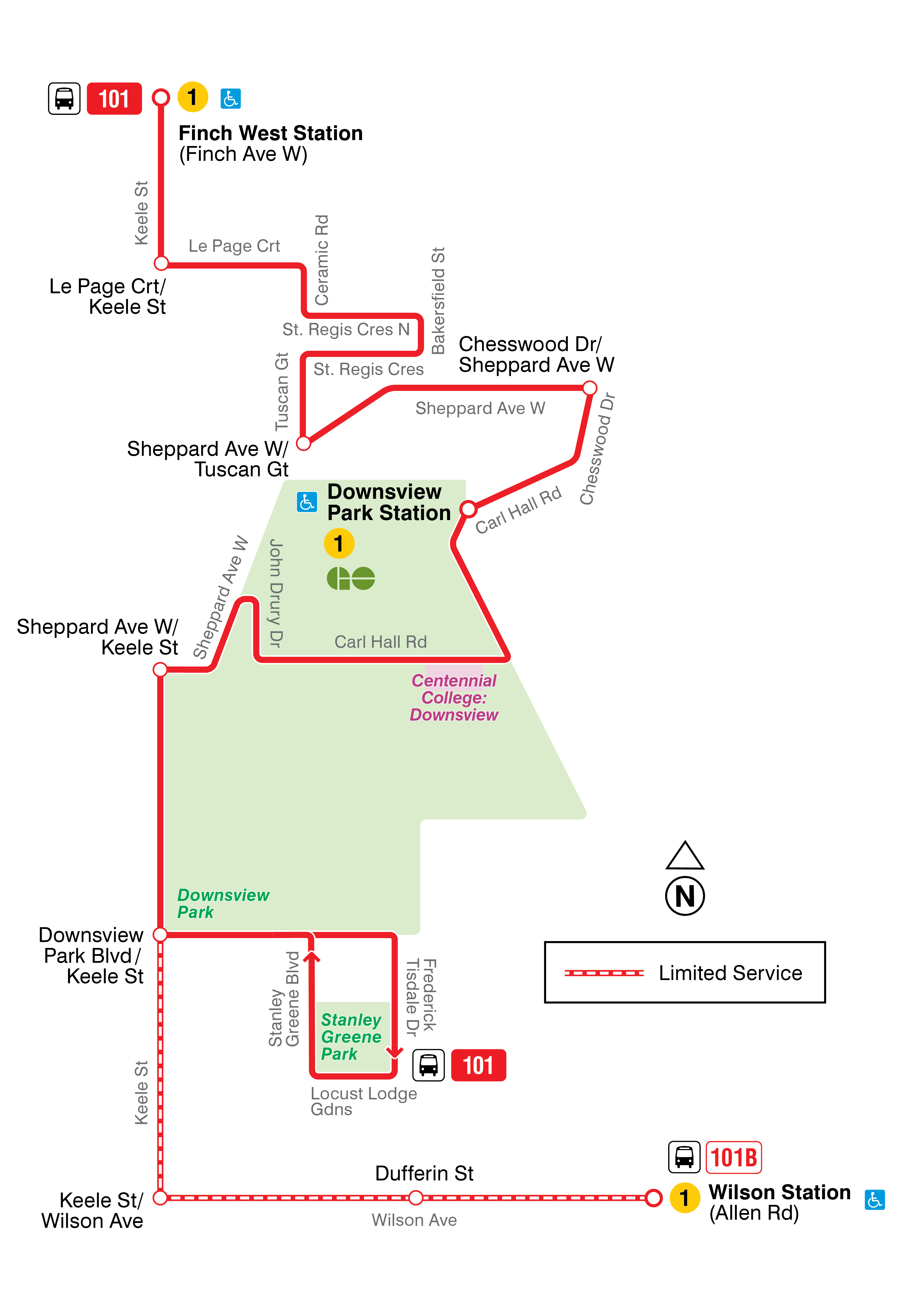 Map of 101 Downsview Park