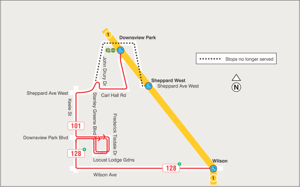 Map of new route
