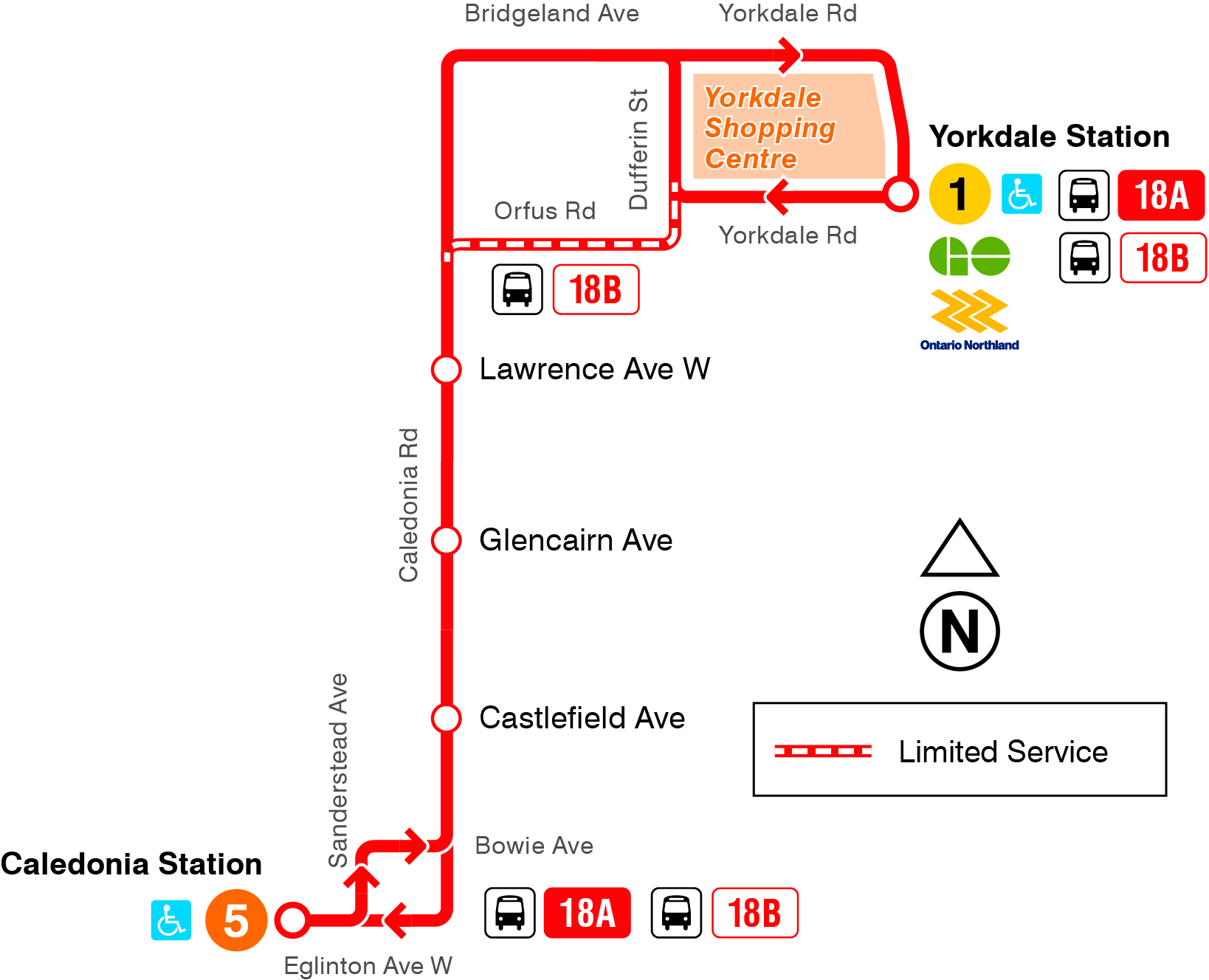 Map of route change