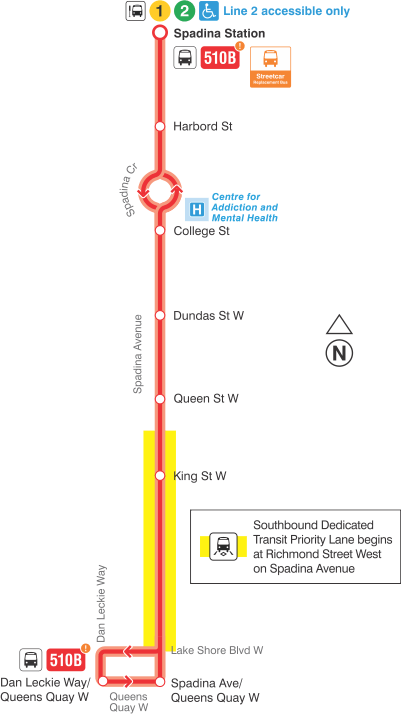 Map of route diversion