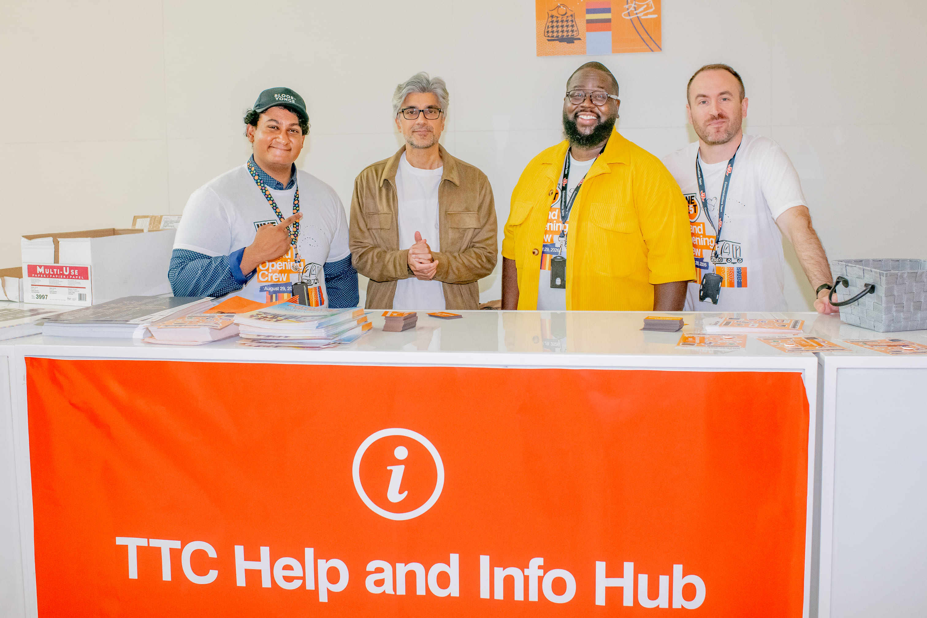 TTC CEO Mandeep S. Lali and TTC Staff pose for a photo at the TTC Help and Info Hub at the event