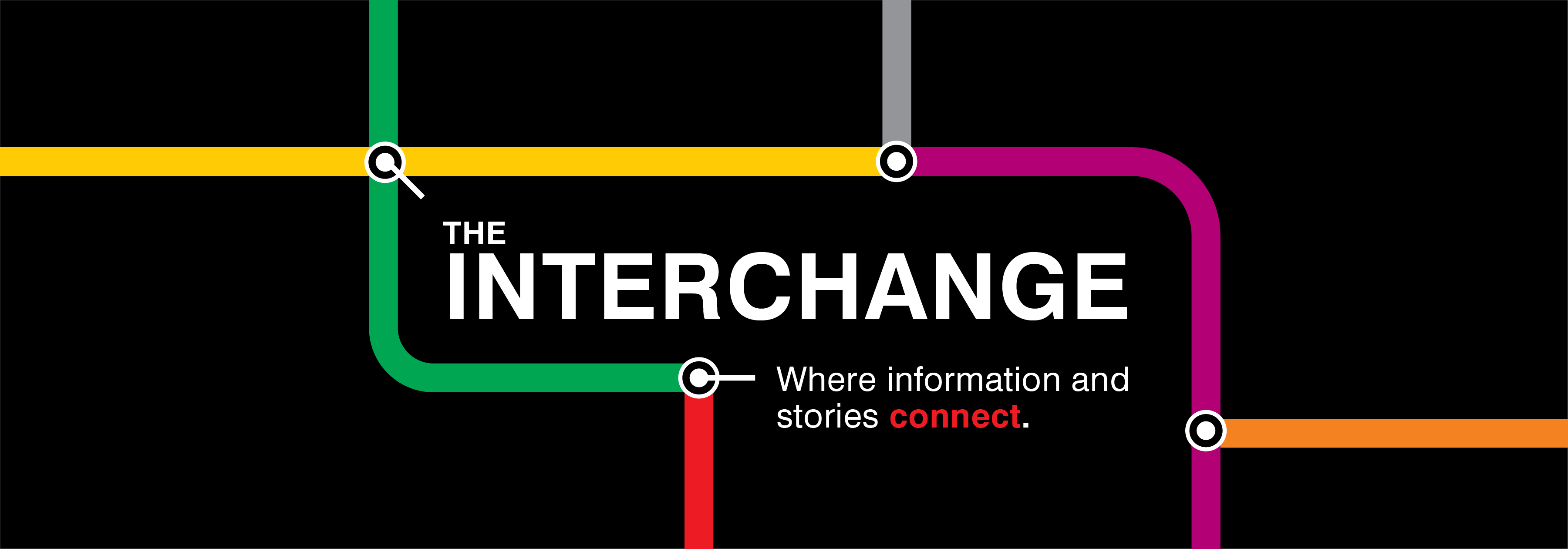 The Interchange. Where information and stories connect. 