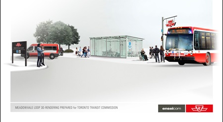 An architectural rendering of the Access Hub located at Meadowvale Loop Scarborough.