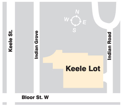 Map of Keele lot to street