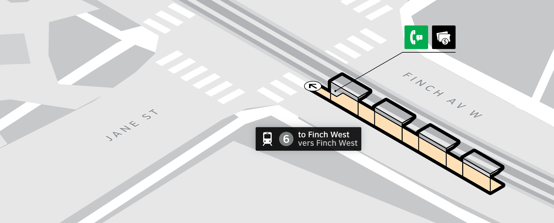 Jane and Finch station map thumbnail