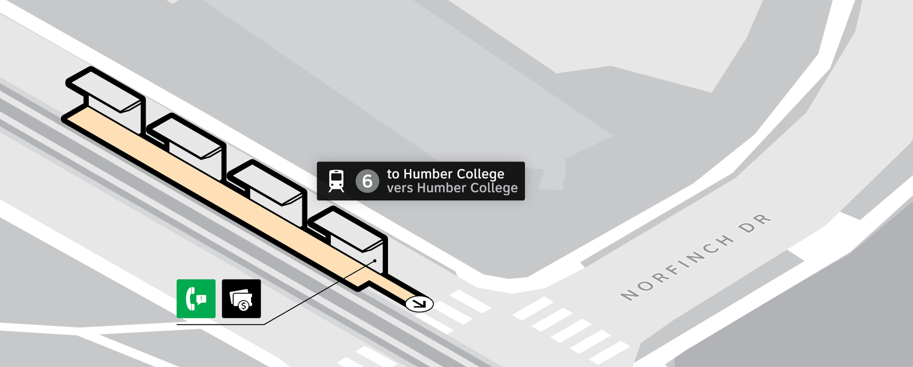 Norfinch Oakdale station map thumbnail