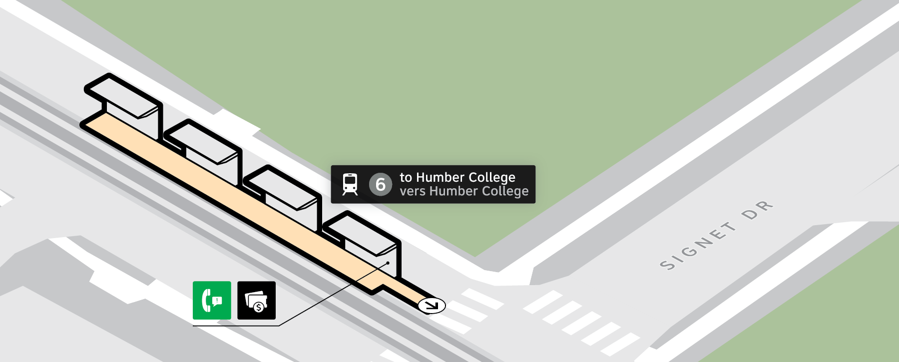 Signet Arrow station map thumbnail