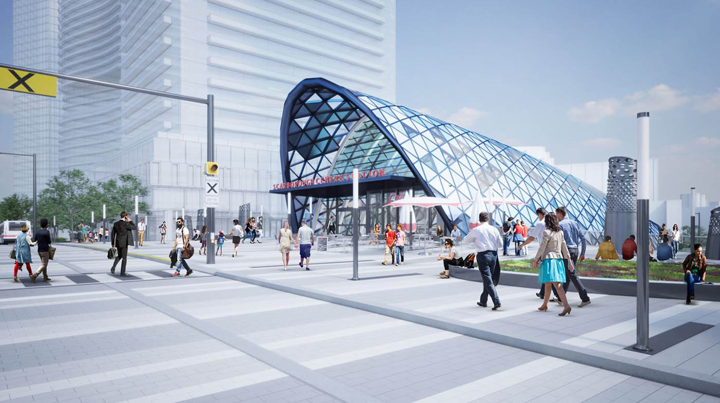 Scarborough Town Centre Station Entrance